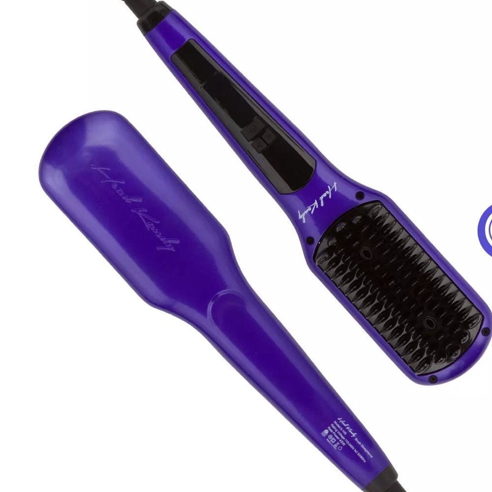 HEAD KANDY purple straightening brush iron styling tool heats to 450